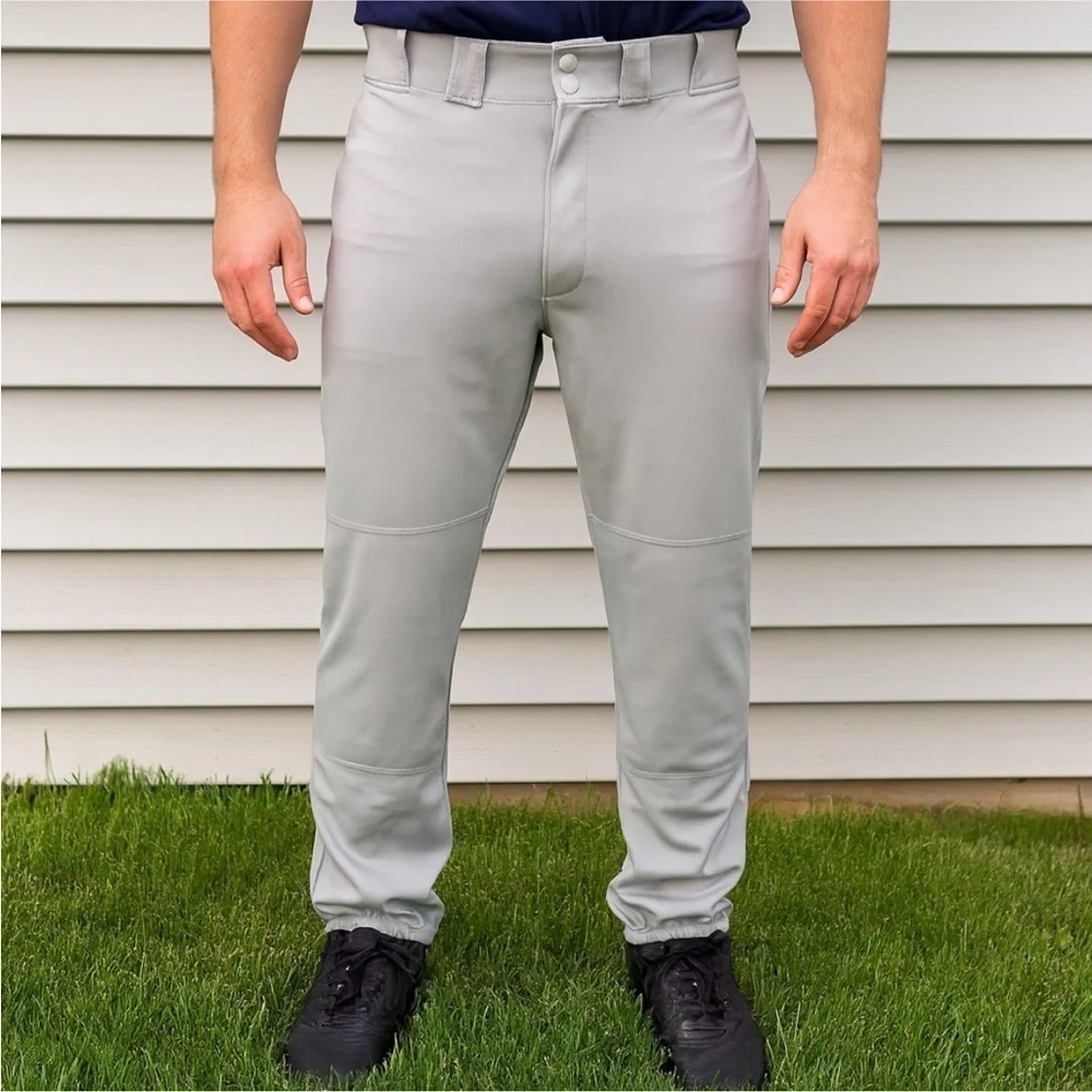 Rawlings Men's Large Light Gray Joggers Baseball Pants NWT Pro Fit
